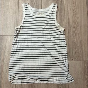 Current Elliott Black and White Stripe Tank